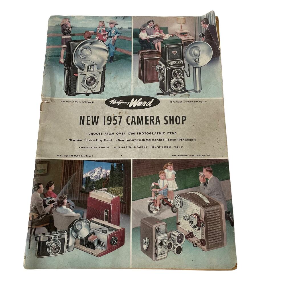 Vintage Montgomery Ward Camera Catalog 1957 Camera Shop Magazine Collectible